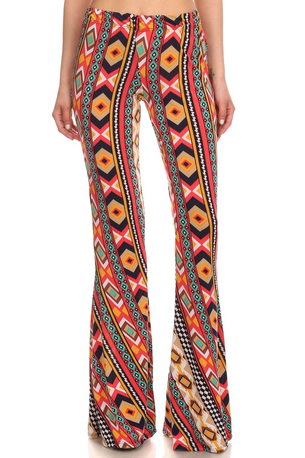 colorful bell bottom pants
